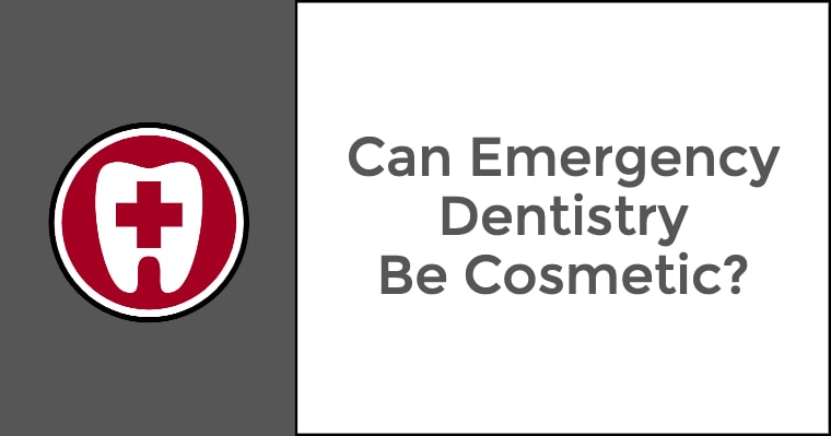 Can emergency dentistry also be cosmetic?